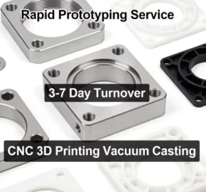Rapid Prototyping Service for CNC Machining, 3D Printing, Vacuum Casting, Sheet Metal, and Stainless Steel Custom Parts, 3-7 Days, Low MOQ