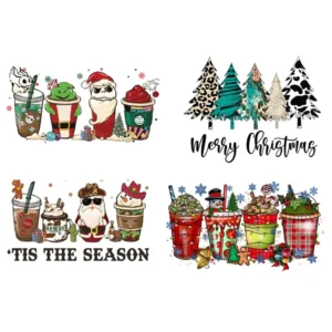 Ready-to-Press Christmas DTF Screen Print Transfers