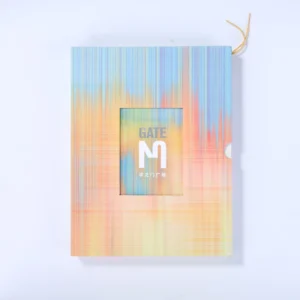 Real Estate Investment Brochure with Fabric Swatches for Commercial Property Brand Books
