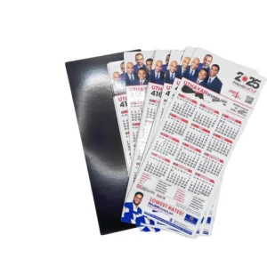 Real Estate Magnetic Paper Calendar Custom Logo Soft Magnetic Fridge Magnet Promotional Classic Refrigerator Sticker