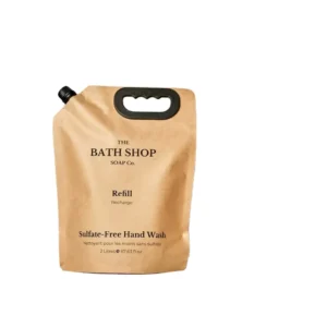 Recyclable Biodegradable 1.5L 2L Plastic Stand-Up Spout Pouch for Shampoo Detergent Cream and Oil Refills