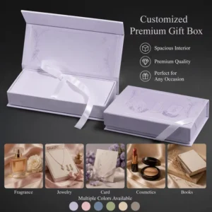 Recyclable Biodegradable Paper Gift Box for Valentine’s Day with Printing and Embossing