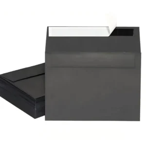 Recyclable Custom Black Paper Business Envelope