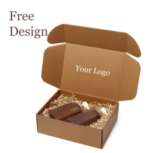 Recyclable Foldable Corrugated Kraft Retail Shipping Boxes for Clothes
