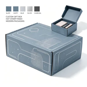 Recyclable Foldable Rigid Cardboard Gift Box, Biodegradable Shipping Mailer Box