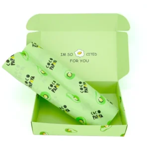 Recyclable Folding Mailing Cardboard Luxury Food Packaging Paper Box With Tissue Paper