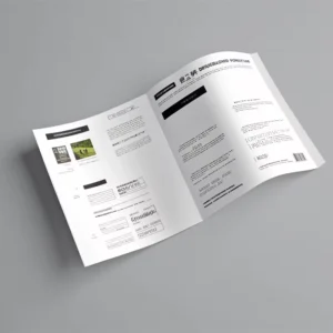 Recyclable Paper User Manual Packaging Booklet Leaflet