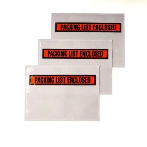 Recyclable Plastic Gravure-Printed Packing List Envelopes with Adhesive Document Wallets
