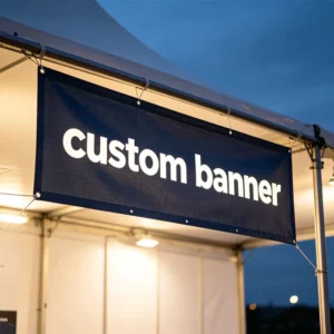 Recyclable Sublimation-Printed Polyester Fabric Banner for Retail Store Hanging