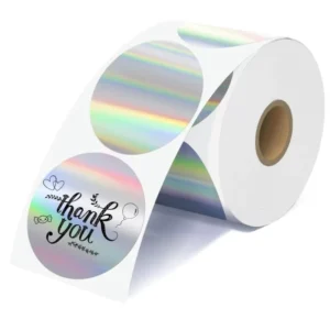 Recyclable Thermal Printer Labels 400pcs Waterproof Roll Packaging Labels for Logo, Name, or Price Tags