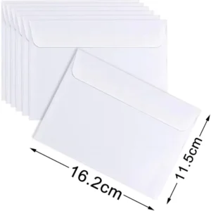 Recycled Custom Self-Adhesive DL White Card Business Envelope