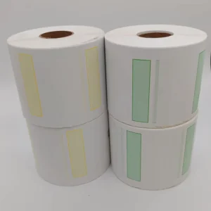 Red Top White Back Heat Sensitive Thermal Adhesive Sticker Labels 100x150MM Paper for Logistics