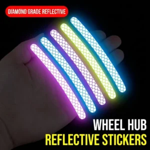 Reflective Wheel Hub Sticker Rim Tape Tire Anti-Collision Strip for Car Motorcycle Scooter