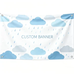 Reinforced Hem PVC Flex Banner for Wind Farm Notice Sign