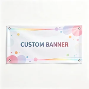 Reinforced Stitching Custom PVC Vinyl Banner for Fish Market Entrance Sign