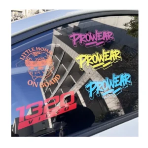 Removable Waterproof Logo Letter Die-Cut Vinyl Car Bumper and Window Decal