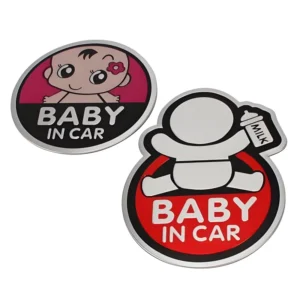 Removable Waterproof Reflective Car Sticker Baby in Car, Mama in Car, Student Driver