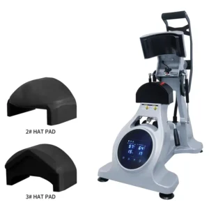 Replaceable Pad Semi-Automatic Cap Heat Press Machine with Upper and Lower Heating and Auto-Open Function