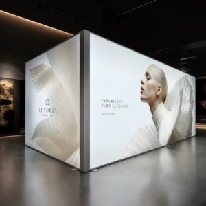 Retail SEG Backlit Banner with OEKO-TEX Certified Printing Fabric