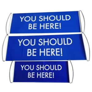 Retractable 24cm x 70cm Scrolling Advertising Banner