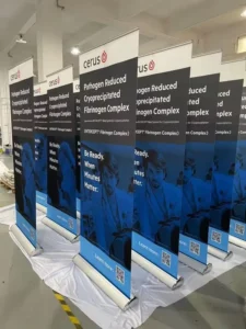 Retractable Aluminum Roll-Up Banner Display Stand 80*200cm Flex Banner