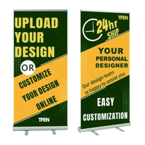 Retractable Roll-Up Advertising Banner Stand