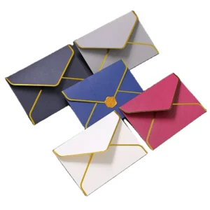 Retro European Business Envelopes with Hot Stamping for Cards, Packaging & Invitations
