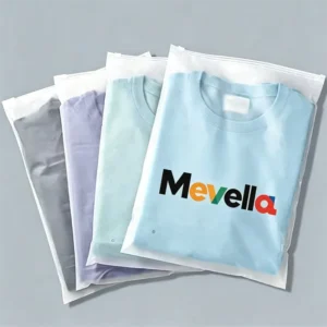 Reusable HDPE Plastic Zipper Bags, Custom Size, Gravure Printed, for Clothing Packaging