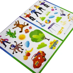 Reusable Removable Durable Interactive Educational Sticker Book for Kids with Glossy Paper and Washable Sticky Stickers