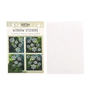 Reusable Waterproof Eco Friendly Vinyl Adhesive Snowflake Window Stickers Anti Counterfeit Oil Proof Features for Christmas Home