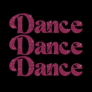 Rhinestone Stretch Dance Iron-on Transfer Design Printing