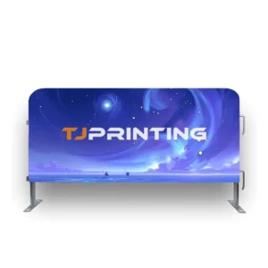 Rich Color Custom Polyester Fence Banner Easy Fix All Weather Sports Event Advertising Cover