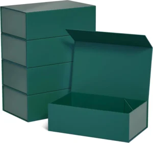 Rigid Foldable Paper Gift Box for Cosmetics and Clothing Customization