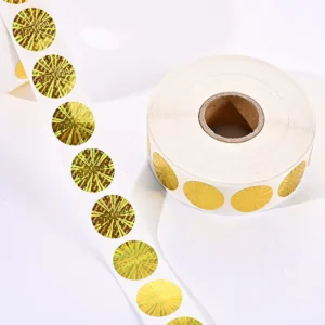 Roll or Sheet Personalized Disposable Holographic Anti-Counterfeit Laser Tamper-Proof Seal Sticker