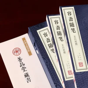 Rongzhai Suibi Thread-Bound Book Adult Chinese Learning Classic Historical Records Anecdotes Printed Xuan Paper Collection Gift