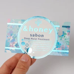 Rose Gold Waterproof Round Thank You Gold Foil Roll Labels with Clear Gloss