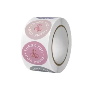 Round Waterproof Heat-Sensitive UV Paper Stickers with Strong Adhesive for Packaging Labels