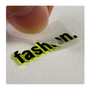 Rubber PVC Screen Printed Silicone Heat Transfer Label Patch Thick Raised 3D Decal Applique Letter Logo Patches