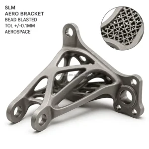 SLM 3D Printed Ti-6Al-4V Lattice Aerospace Bracket Lightweight Structure Selective Laser Melting R&D Prototype Custom OEM