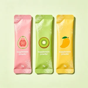 Sachet Packaging Bag for Electrolyte Stick Packets, Matcha Powder, and Vitamin Supplements