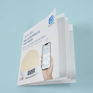 Saddle-Stitch Bifold 4-Page Offset Brochure Catalogue Instruction Manual, Varnished Surface Finish