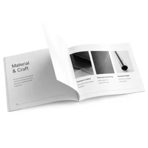 Saddle-Stitch Booklet Product Catalog Printing Softcover Staple-Bound Brochure Catalog Printing Service