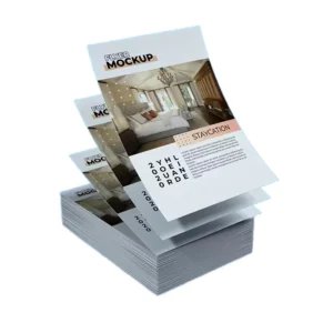 Saddle-Stitched Cardboard Advertising Flyers and A4 Brochure, Waterproof Screen Printing with Duplex Board