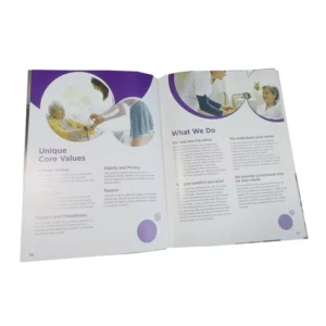 Saddle Stitched Customized Booklet Catalog Brochure Printing with Coated Paper & Art Paper Offset Printing