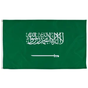 Saudi Arabia Flag 3×5 Ft 100D National Flag Banner with 2 Metal Grommets Custom