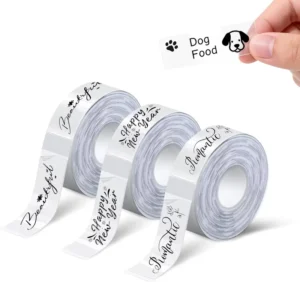 Scratch Resistant Clear Label Waterproof Transparent Logo Sticker for Food Lipstick Cosmetic Bottle