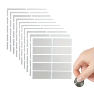 Scratch-off Film Anti-counterfeiting Label Coating Lucky Draw DIY Reward Card Hidden Text Password 15x48mm Rectangle