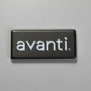 Screen-Printed Nameplate, Embossed Effect, Stretchable Adhesive