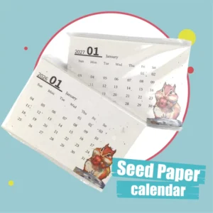 Seed Paper Biodegradable Calendar with Seeds