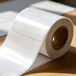 Self-Adhesive 56μm PP Synthetic Paper Polyolefin Label Material Roll Waterproof